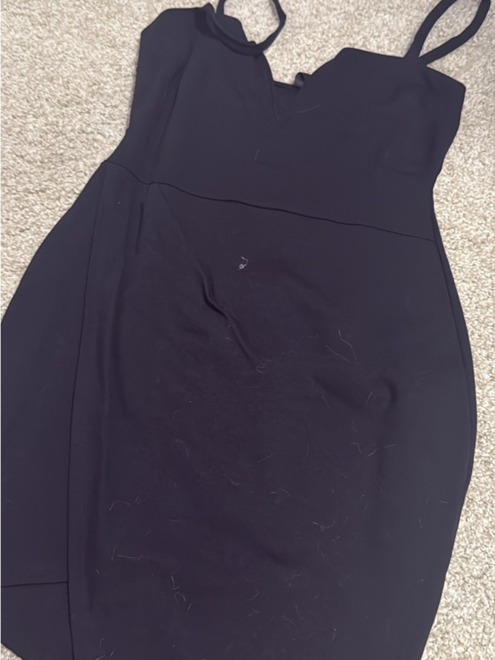 Windsor Black Asymmetrical Bodycon Dress